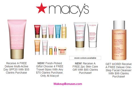 macy's clarins gift with purchase